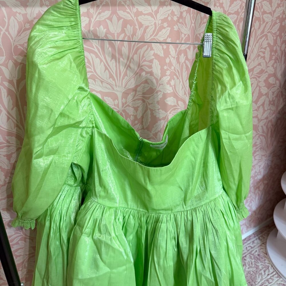 Selkie The Avocado Recycled Puff Dress - 5X - Picture 4 of 5